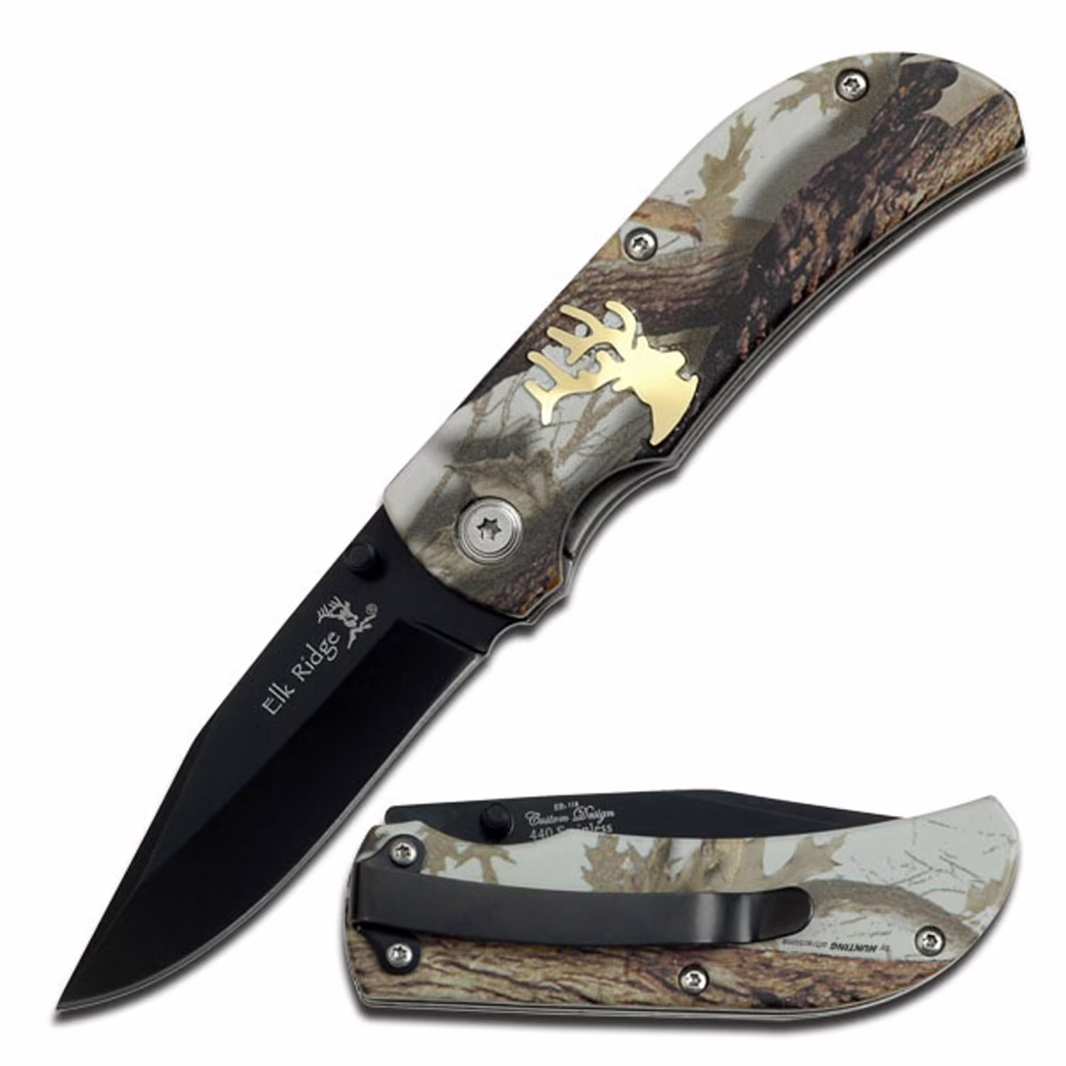 ER-118CA Elk Ridge Camo Folding Knife