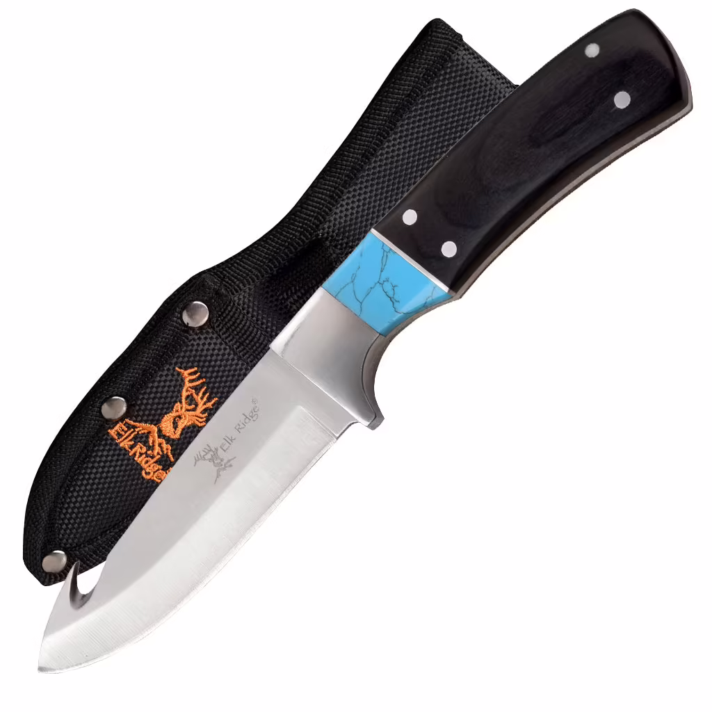 ER-200-08BL ELK RIDGE GUTHOOK FIXED BLADE