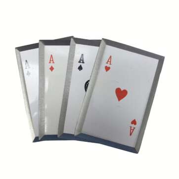 TC-4A Four Aces Playing Card Throwers Set of 4 with Pouch