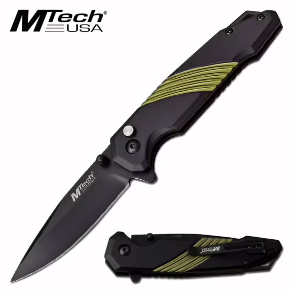 MT-1064GN BUTTON LOCK MANUAL FOLDING KNIFE