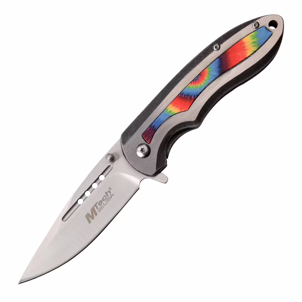 MT-A1033TD Tye Dye Rainbow Knife