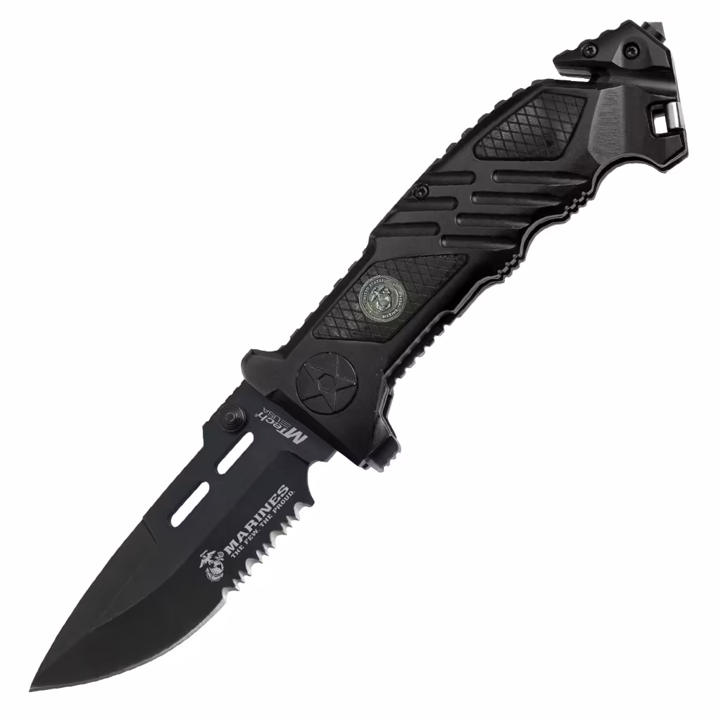 MA1023BK Marines Black Assisted Knife