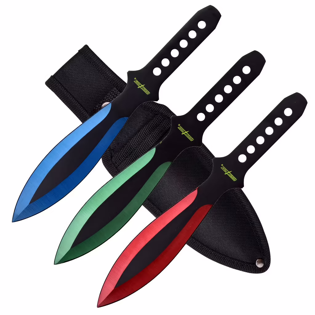 PP-114-3RGB THROWING KNIFE SET