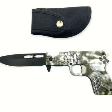 SJ-1042-A-10 Pistol Spring Assisted Knife SNAKE SKIN