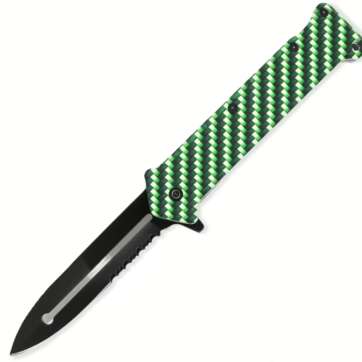 SJ-407-CF-4 Green Carbon Knife