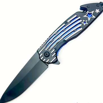 SJ-987-C BLUE STAR KNIFE  