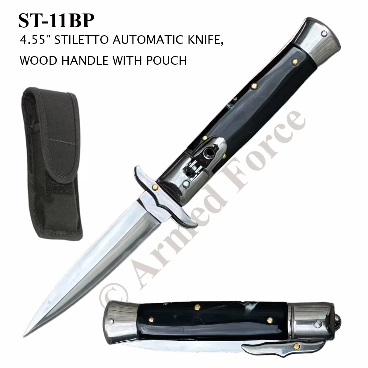 ST-11BP Black Stiletto Switch Blade
