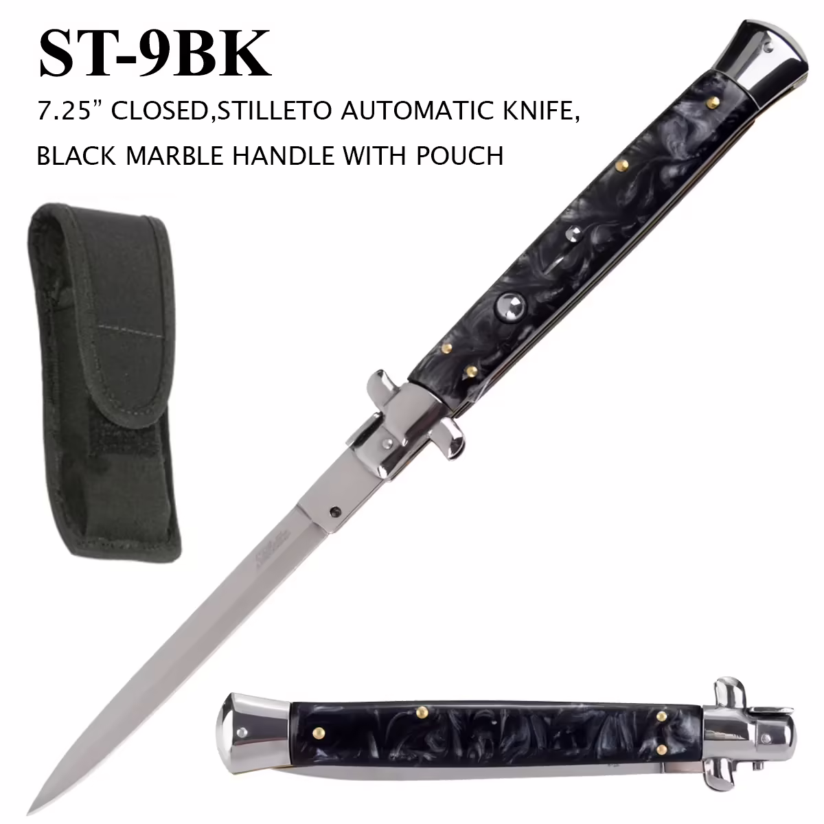 ST-9BK Black Stiletto Switch Blade
