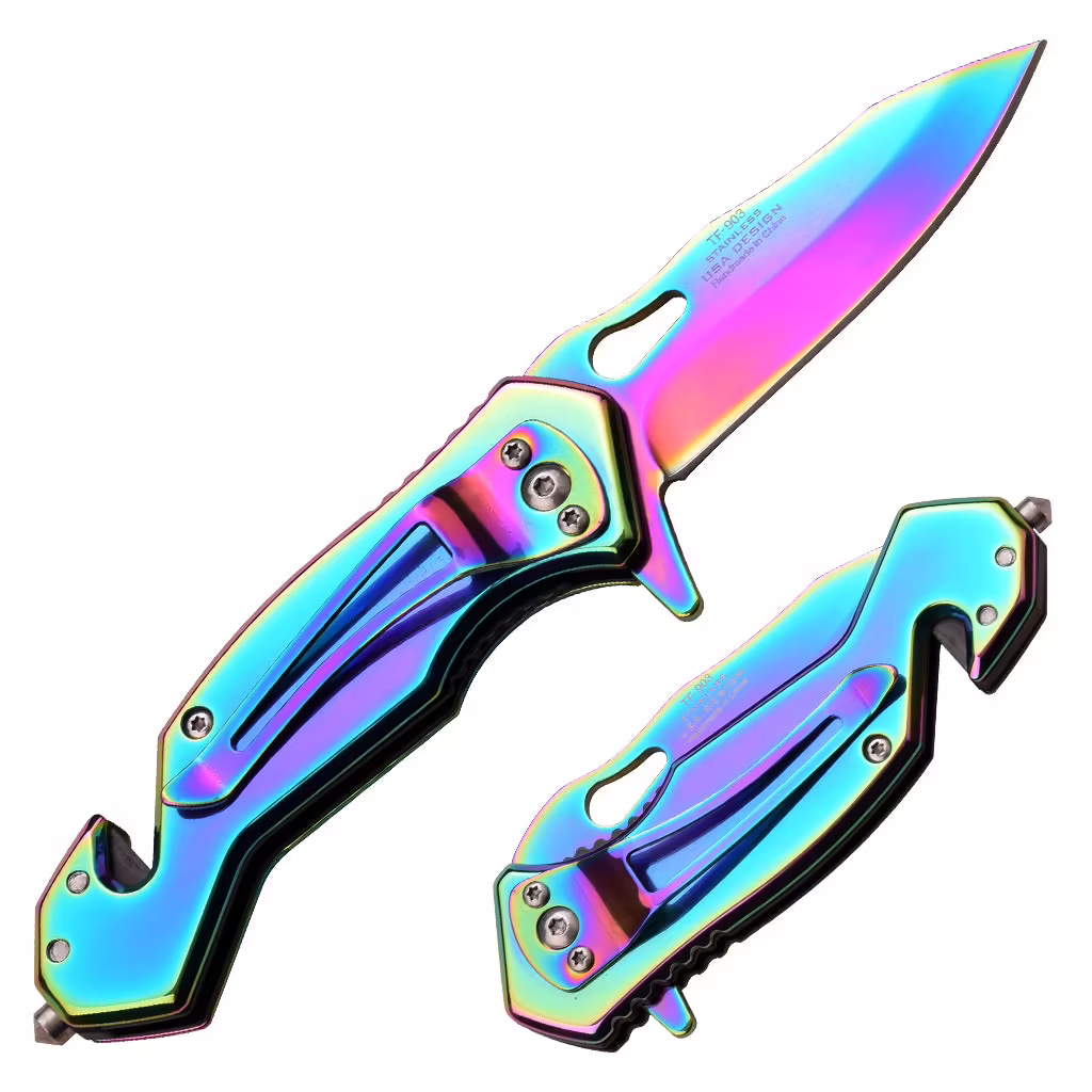 TF 903RB TAC-FORCE Iridescent Knife