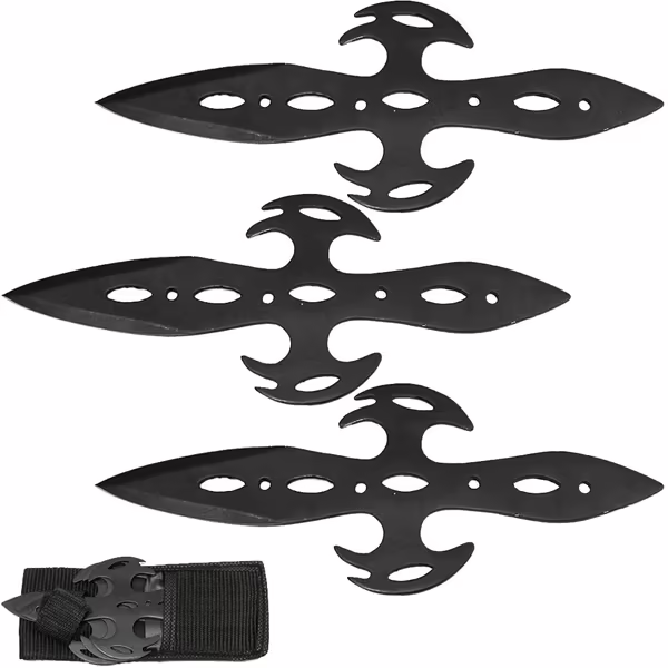 TK 0289-3BK Black Warrior Throwing Knife