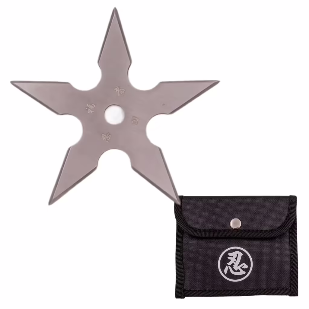 TS-9102-SL Silver 5 Point Throwing Star