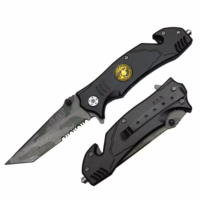 YC 47051 MA 4.5" SPRING ASSISTED MILITARY KNIFE