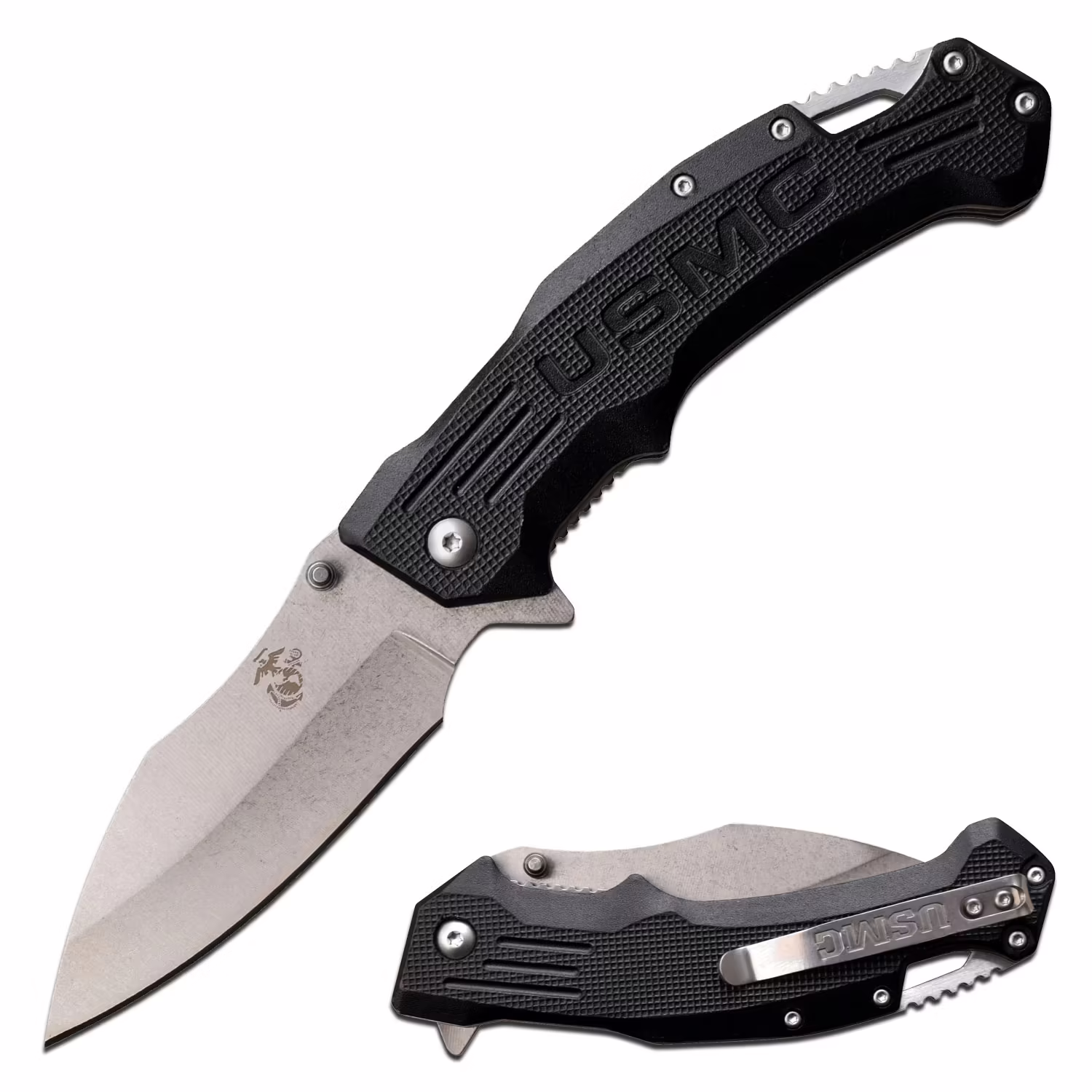 M-A1065BK BLACK USMC KNIFE