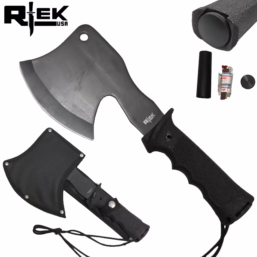 RT 7177-110B SURVIVAL AXE WITH SHEATH & SURVIVAL KIT