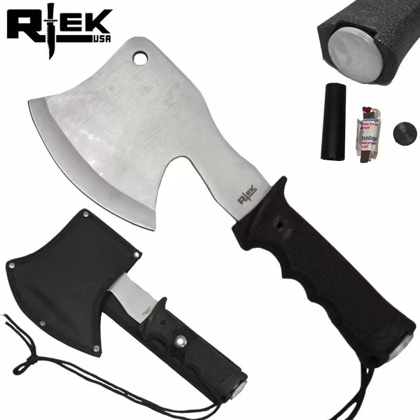 RT 7177-110 SURVIVAL AXE WITH SHEATH & SURVIVAL KIT