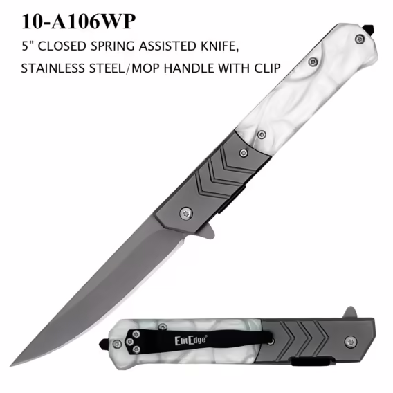10-A106WP 5" CLOSED SPRING ASSISTED KNIFE