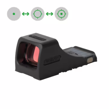 Holosun SCS-P10-GR Open Reflex Green Dot Sight – Switchable 2MOA Dot & 32MOA Circle Dot Reticle with Solar Power