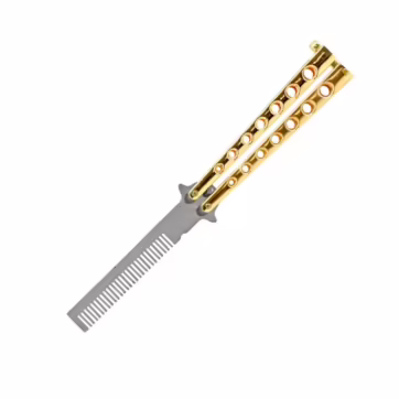 KA 1147-GD  GOLDEN COMB BUTTERFLY KNIFE