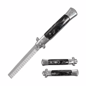 KS 1408BK-CB - Stiletto Style Automatic Comb