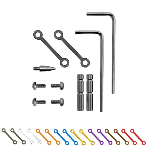 Custom color AR trigger pin set multi color