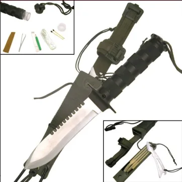 Ultimate Survival Knife w/ Slingshot & Skinner – HK‑56105