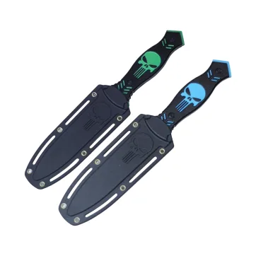 Punisher skull fixed blade knife